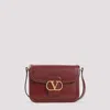 Valentino Womens Brick Ruby 9to5 Small Leather Shoulder Bag In Burgundy
