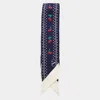 Valentino Animal Motif Rectangular Scarf With Contrast Border