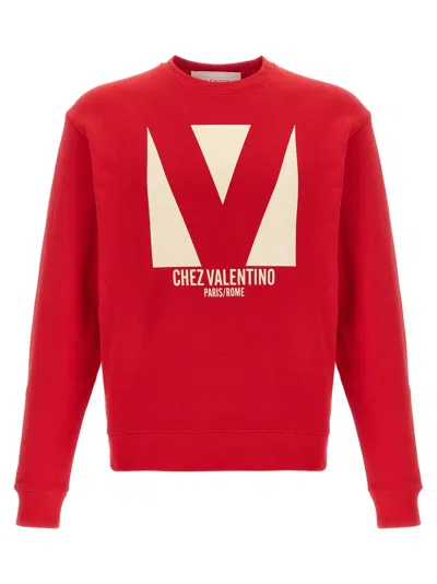 Valentino Sweatshirt Man In Red