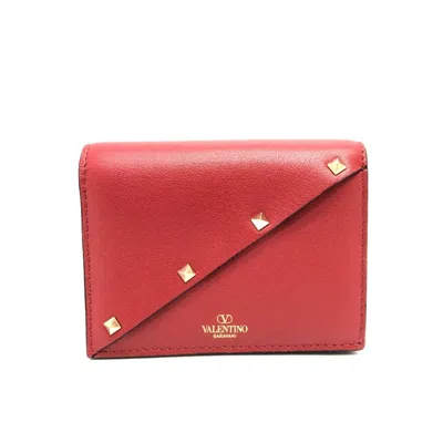 Pre-owned Valentino Garavani Valentino Red Color Leather Coin Purse/coin Case ()