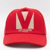 Valentino Garavani Red Cotton Hat In Rosso Burro