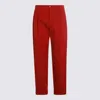 Valentino Relaxed Fit Trousers Tailored Finish In Red