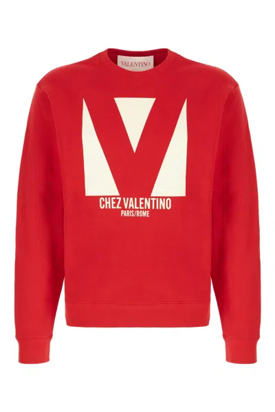 Valentino Sweatshirt Man In Red
