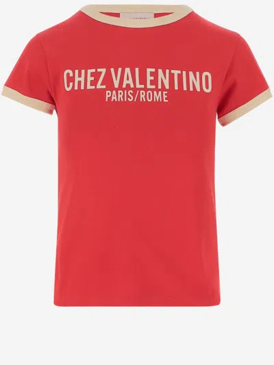 VALENTINO RED COTTON T-SHIRT