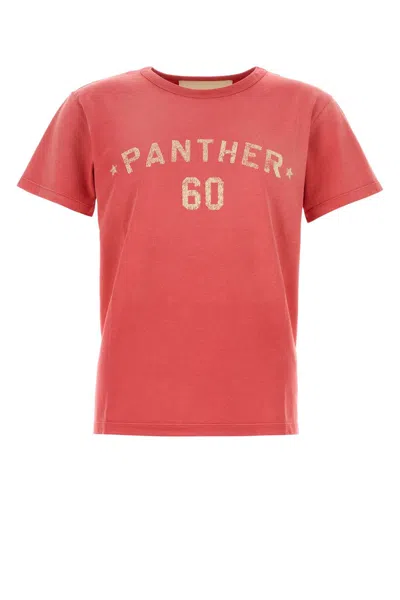 Valentino Graphic Print Cotton T-shirt With Short Sleeves In Red