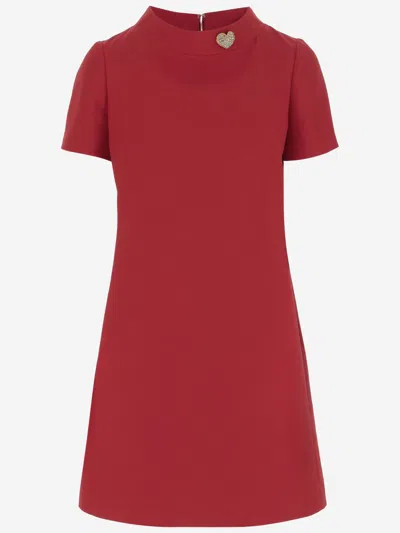 Valentino Red Crepe Couture Short Dress