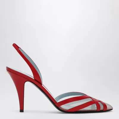 VALENTINO GARAVANI RED IMPUDANCE SLINGBACK DÉCOLLETÉ