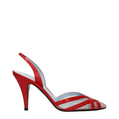 Valentino Garavani Impudance Slingback Neckline In Red