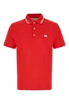 Valentino Polo Shirt With Signature Vlogo In Red