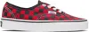 Valentino X Vans Men's Tess St Vlogo Check Canvas Low-top Sneakers In Red