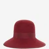 Valentino Red Vlogo Signature Rabbit Felt Hat In Red