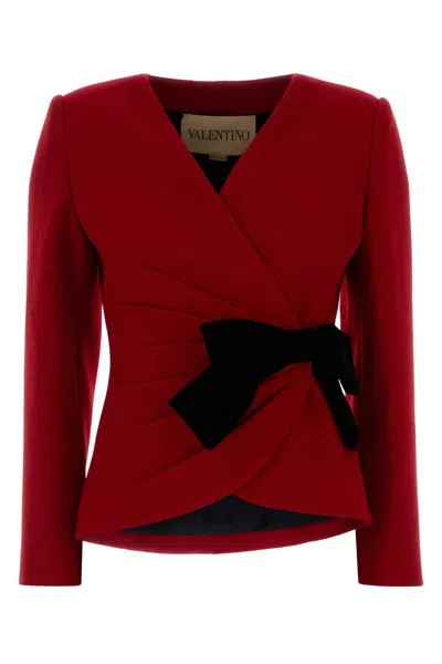 Valentino Garavani Jackets And Vests In Red