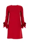VALENTINO RED WOOL BLEND DRESS
