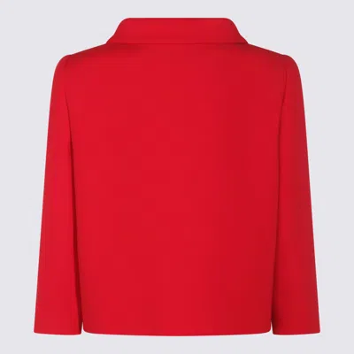 Valentino Red Wool Casual Jacket