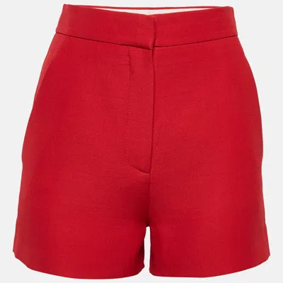 Pre-owned Valentino Red Wool Shorts S