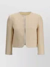 Valentino Garavani Women Cream Crepe Couture Blazer
