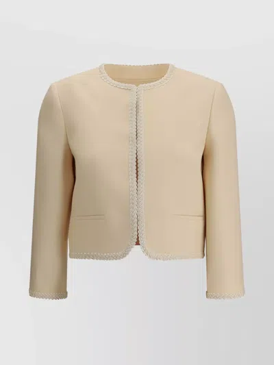 VALENTINO REFINED SILK CREPE BLAZER