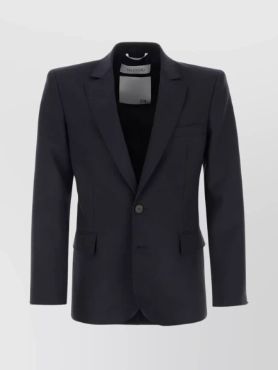 VALENTINO REFINED SINGLE-BREASTED WOOL BLAZER