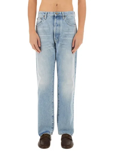 Valentino Regular Fit Denim Pants In Blue