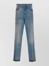Valentino Straight-fit Denim Pants With Colorful Embellishments