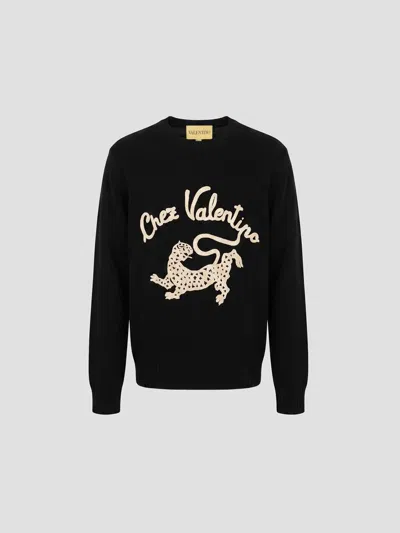 Valentino Regulated Mini Neck Top In Black