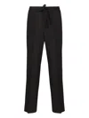 Valentino Wool And Mohair Blend Jogging Trousers In Black