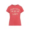 Valentino Panther Lady Graphic Print Crew Neck T-shirt In Pink