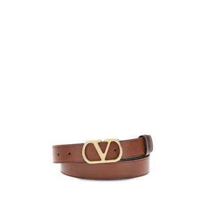 Valentino Garavani Reversible Belt In Brown
