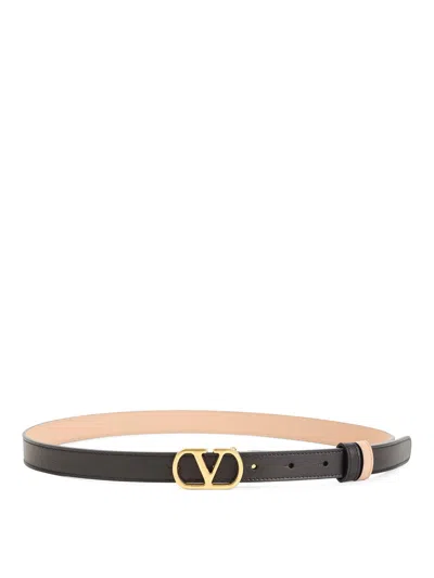 Valentino Garavani Reversible Belt In Black