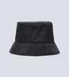 Valentino Logo-print Dropped-brim Bucket Hat In Black