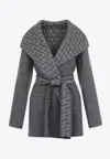 Valentino Reversible Toile Iconographe Coat In Gray
