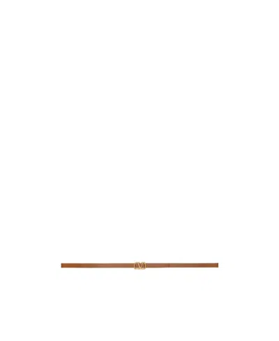 Valentino Garavani Reversible Vlogo Belt In Brown
