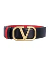 Valentino Reversible Vlogo Signature Belt In Black