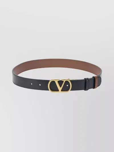 Valentino Garavani Reversible Vlogo Signature Belt In Blue