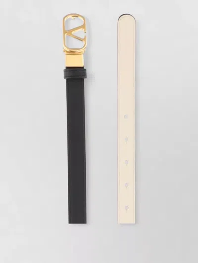 Valentino Garavani Reversible Vlogo Signature Leather Belt 20 In Multi