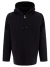 Valentino Garavani Reversible Hoodie-style Coat In Blue
