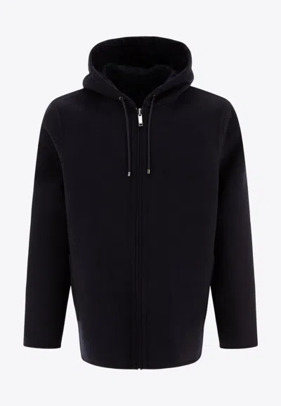 Valentino Toile Iconographe Wool Caban Coat In Black