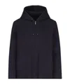 Valentino Zip-up Reversible Jacket In Black