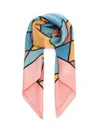 Valentino Rhombelle Scarf Scarves And Foulards Multicolor In Pink