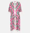 VALENTINO RHOMBUS 75 SILK SHIRT DRESS