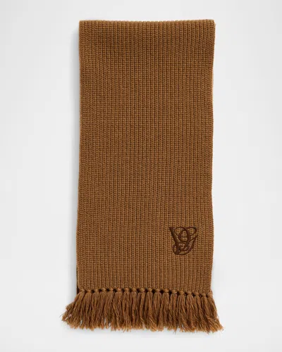 Valentino Rib Knit Scarf