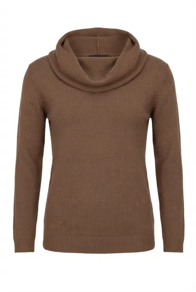 Valentino Ribbed Knit Sweater In Brown