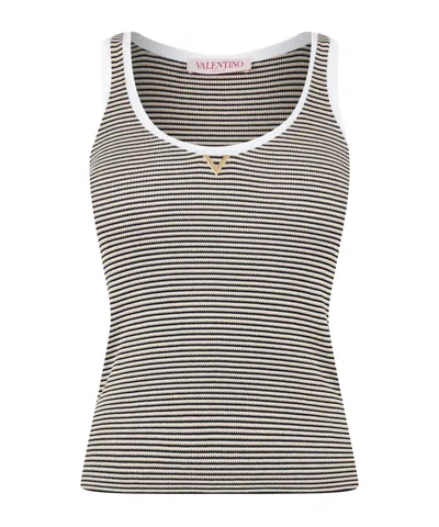 Valentino Ribbed Vest In Multi