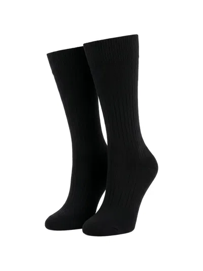 Valentino Ribbed-knit Socks In Multi