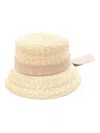 Valentino Ribbon-embellished Bucket Hat In Neutrals