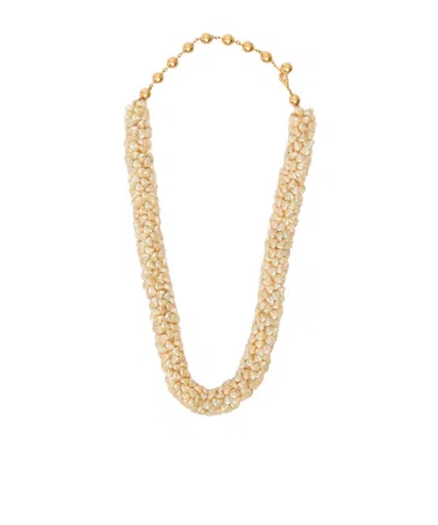 Valentino Garavani Ring Necklace In Neutral