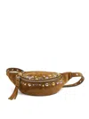 Valentino Stud-embellished Belt Bag In Nude & Neutrals