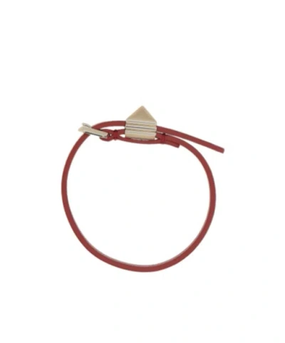 Valentino Garavani Rivet Bracelet In Brown