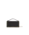 Valentino Rockstud Wallet-on-chain In Black