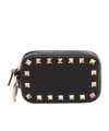 Valentino Rivet Clutch In Black